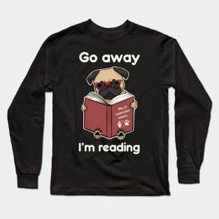 Reading Pug Long Sleeve T-Shirt